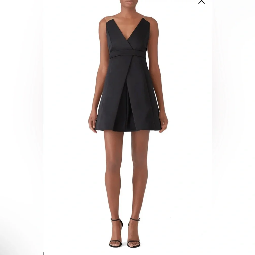 KAUFMANFRANCO Onyx Black Cocktail Dress - Picture 3 of 10